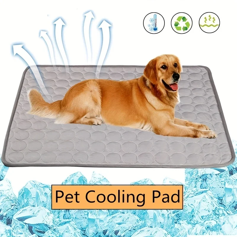 Trendy Self-Cooling Pet Mat with Ice Silk Technology - 40 Inch Summer Bed Selected