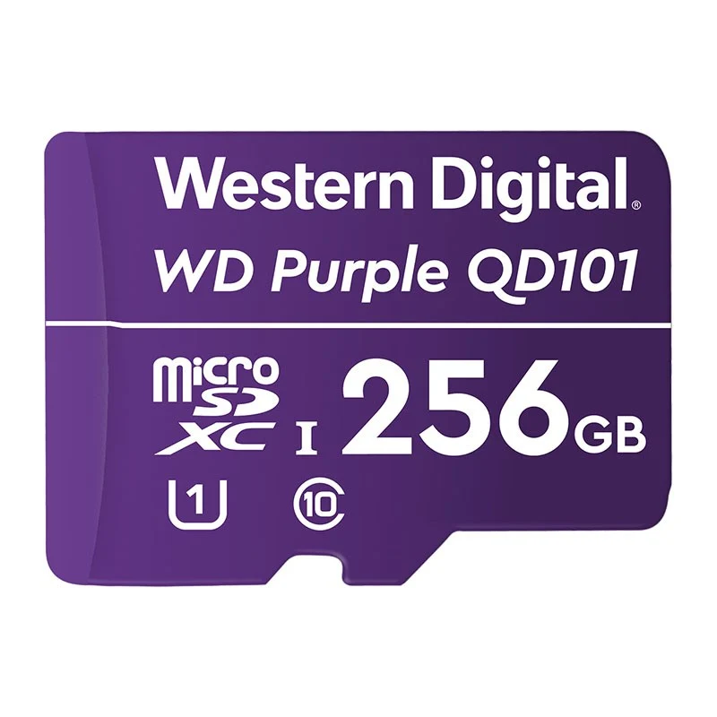 Breathable Western Digital Purple 256GB microSDXC Ultra Endurance All Weather Memory Card Traditional