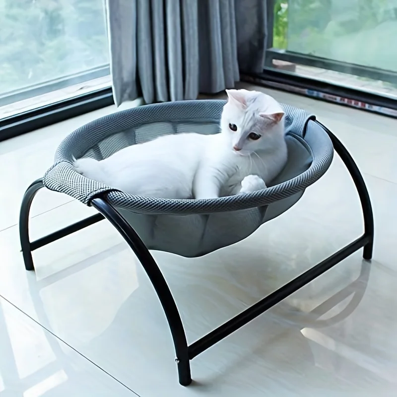 Elite Breathable Cat Hammock Bed - d Cooling Cot for Comfort Solid