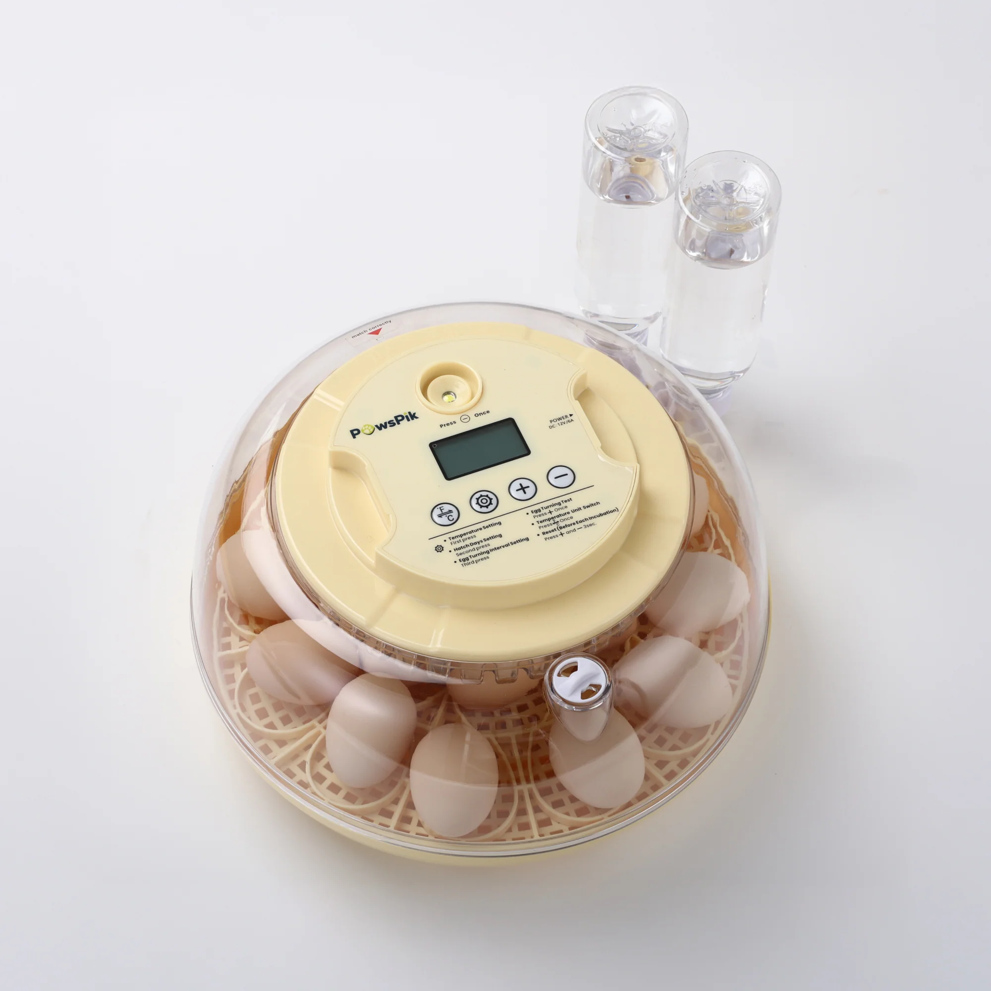 Detailed PawsPik® Automatic 18 Egg Smart Incubator Convenient