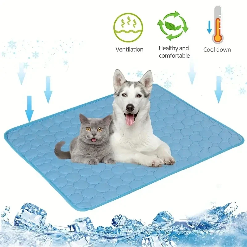 Eco-Friendly Cooling Mat for Dogs and Cats - Extra Large Summer Pet Bed Modern