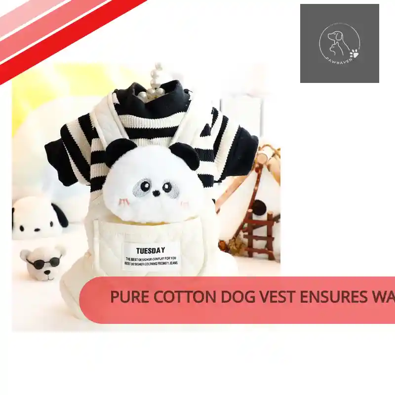 Sustainable Pure Cotton Dog Vest Ensures Warmth Without Bulk Safe
