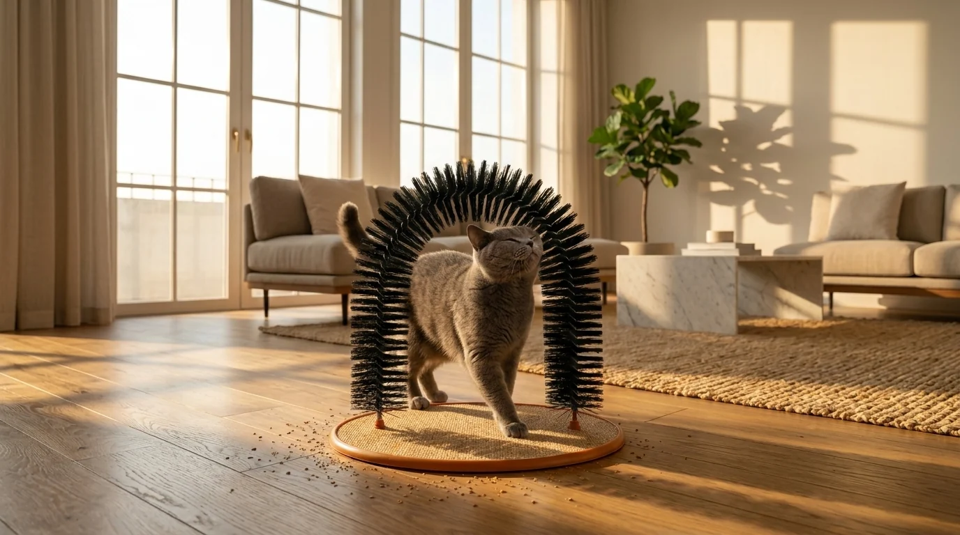 High-Grade Catvera Cat Grooming Arch Scratcher Breathable