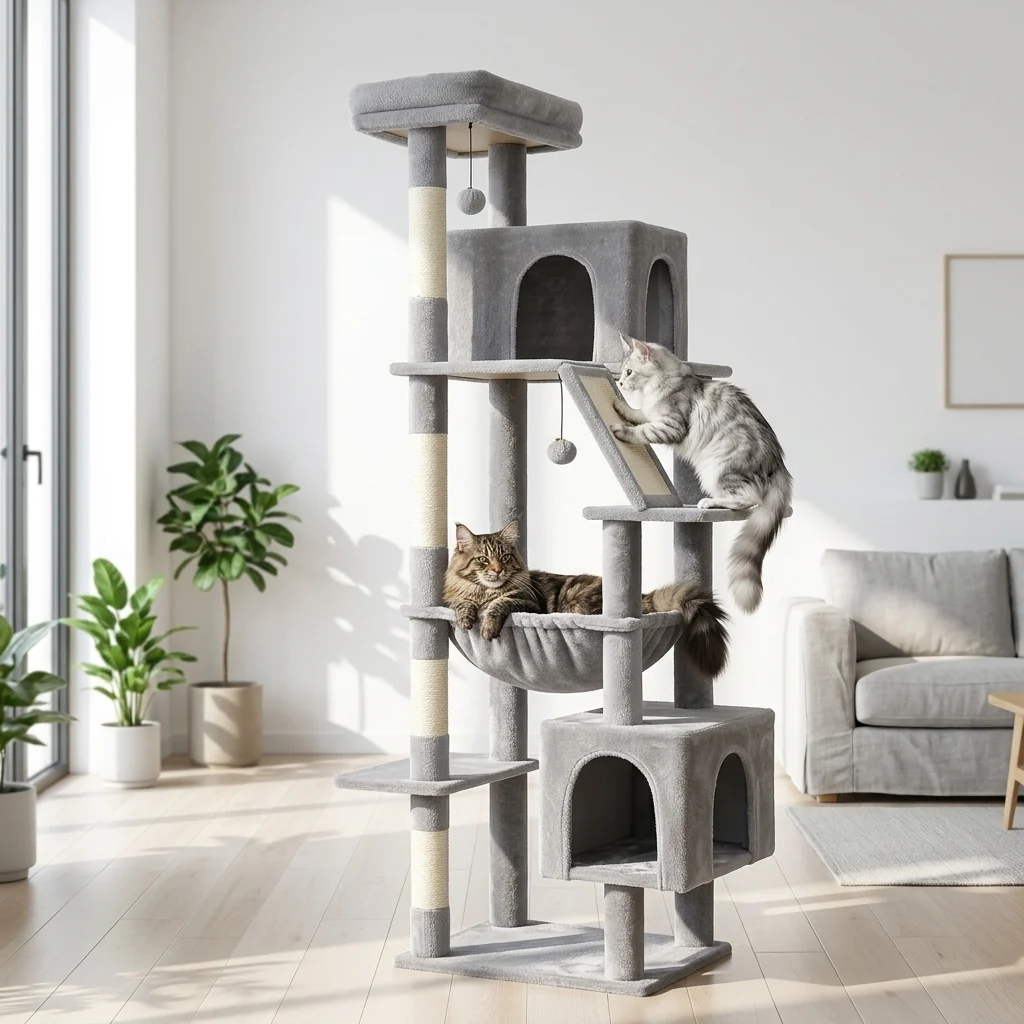 Artisan Catvera Tall Multi-Level Cat Tree Classic