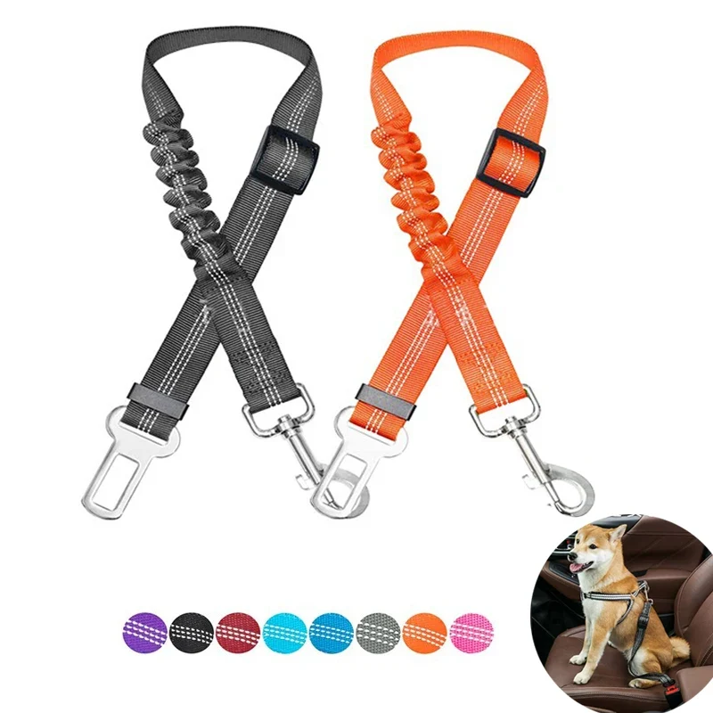 Clean Adjustable Dog Car Seat Belt Harness Reusable