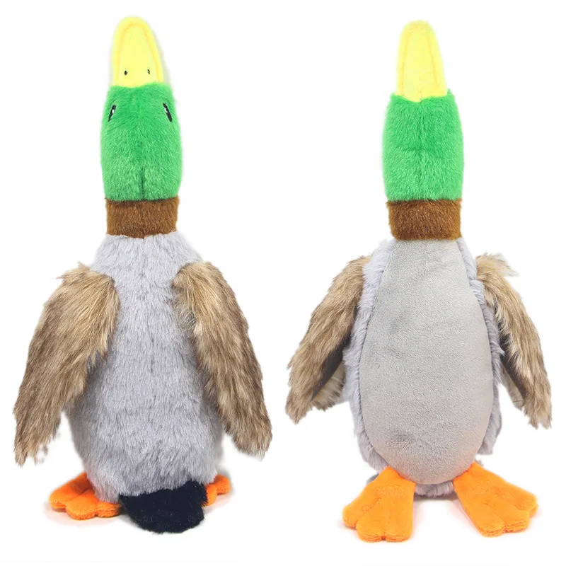 Powerful Plush Duck Squeaky Toy with Rope Easy-to-Use