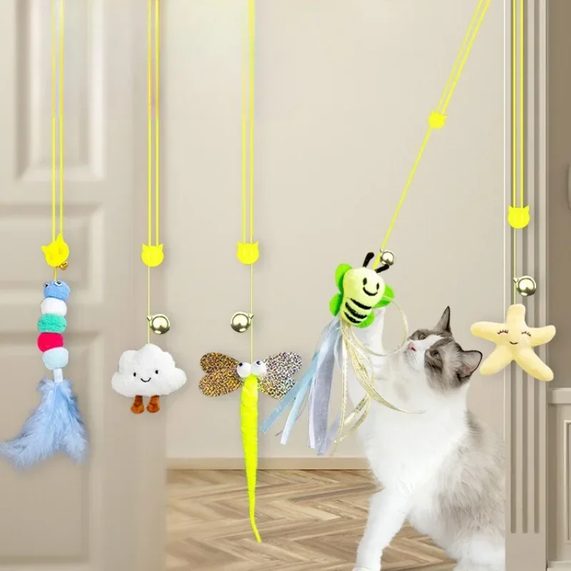 Next-Generation Cat Elastic Rope Toy with Bell and Door Hanger Exclusive