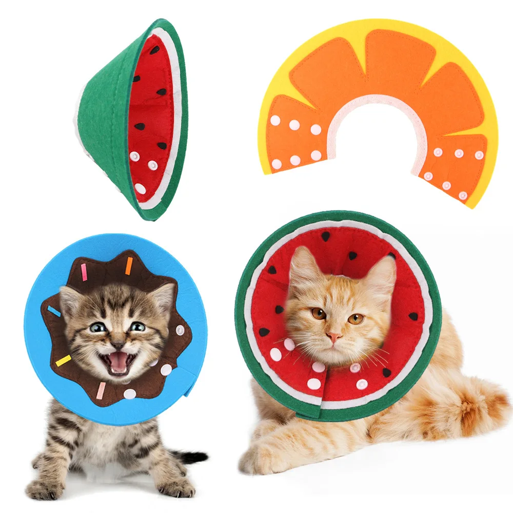 Classic Cat Recovery Collar - Soft Elizabethan Cone for Surgery and Wound Protection Premium