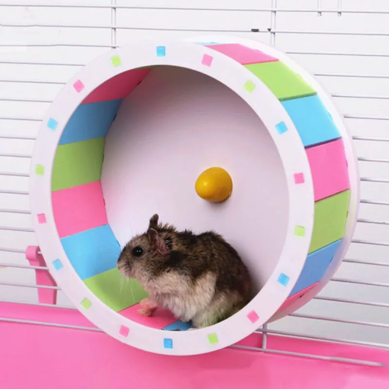 Trendy Silent Hamster Exercise Wheel - Smooth Running Toy for Small Pets Breathable