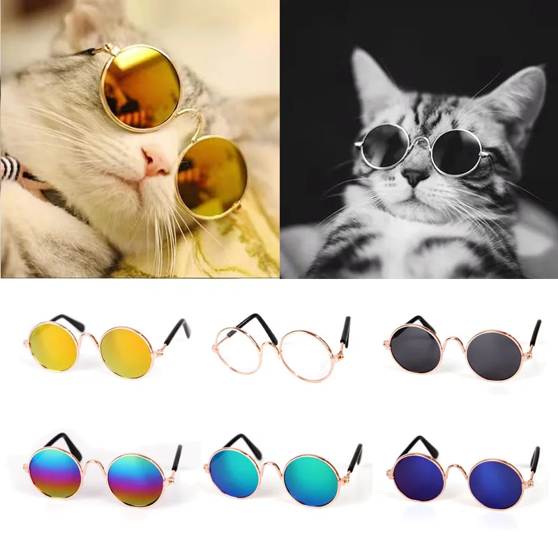 Crafted Vintage Round Pet Sunglasses for Cats Small Dogs Specialty
