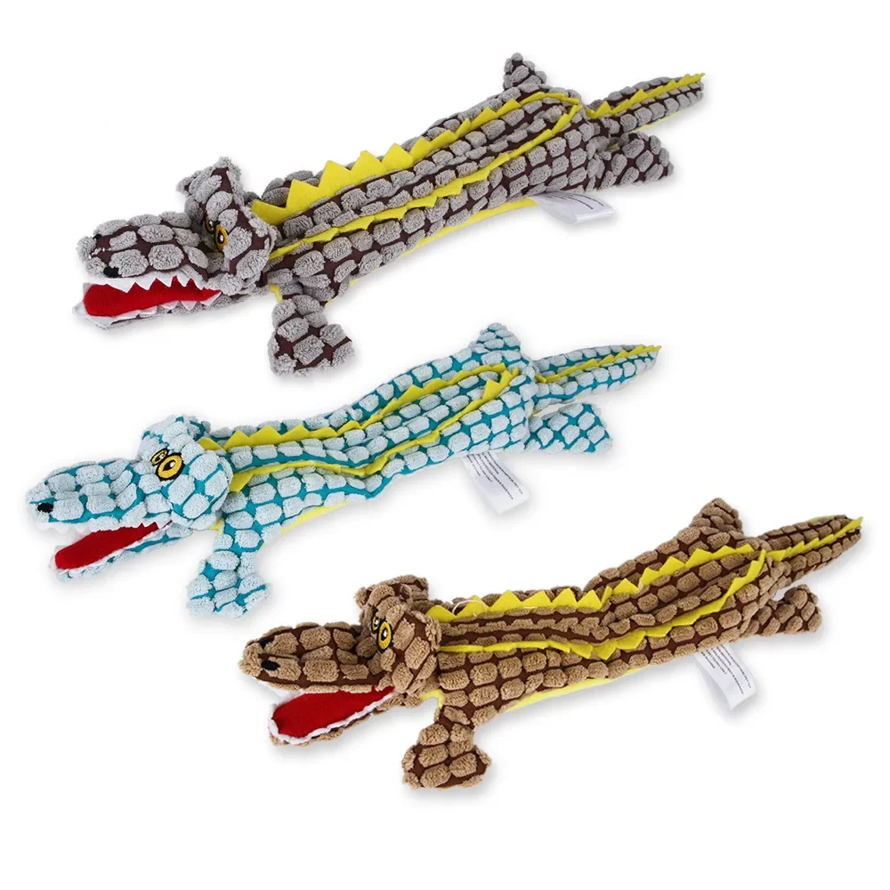 Efficient No-Stuffing Crocodile Squeak Toy Fast