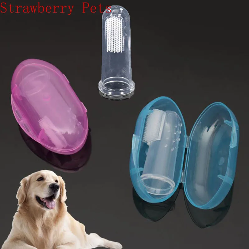 Safe Soft Silicone Pet Finger Toothbrush Dependable