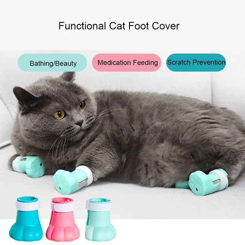 World-Class Anti-Slip Pet Paw Protectors - 4 Pack Premium