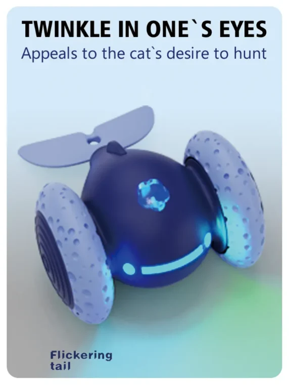 Breathable Whole New Design Remote Control Automatic Intelligence Premium Cat Kitten Accessories Interactive Cat Feather Toy That Move Minimalist