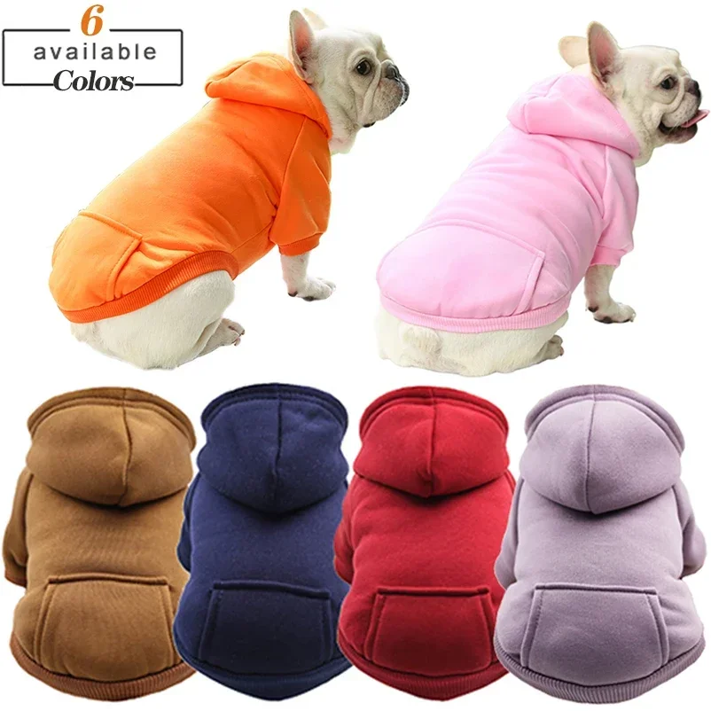 Premium Material Dog Fleece Hoodie Coat Warm Autumn Winter Sweatshirt Jacket for Small Dogs Cats Excellent