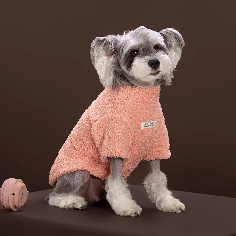 Casual Soft Fleece Jacket Warm Coat for Small Medium Dogs Cats Safe