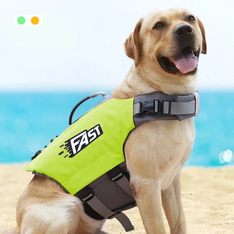 Modern Dog Swimming Life Jacket Safety Vest with Reflective Trim Functional