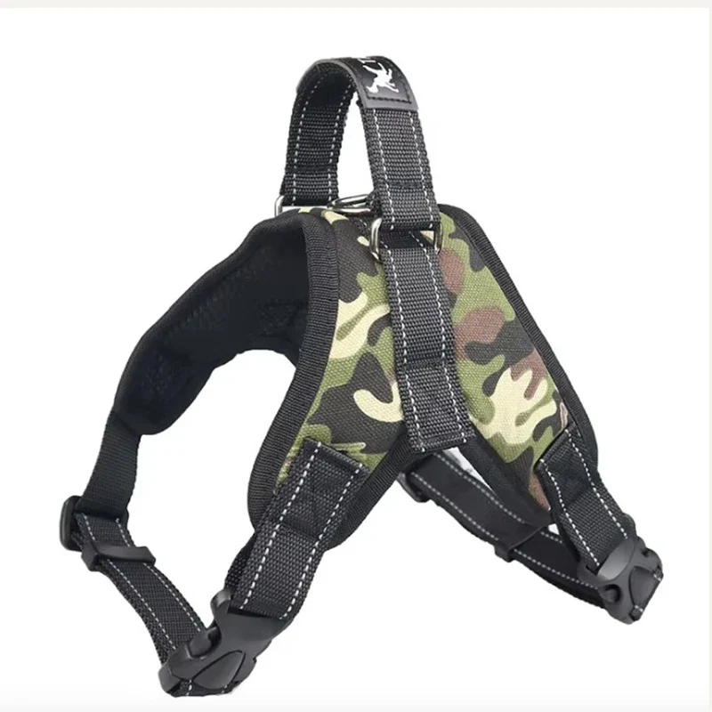 First-Class Soft Adjustable Reflective Vest Harness for Dogs Detailed