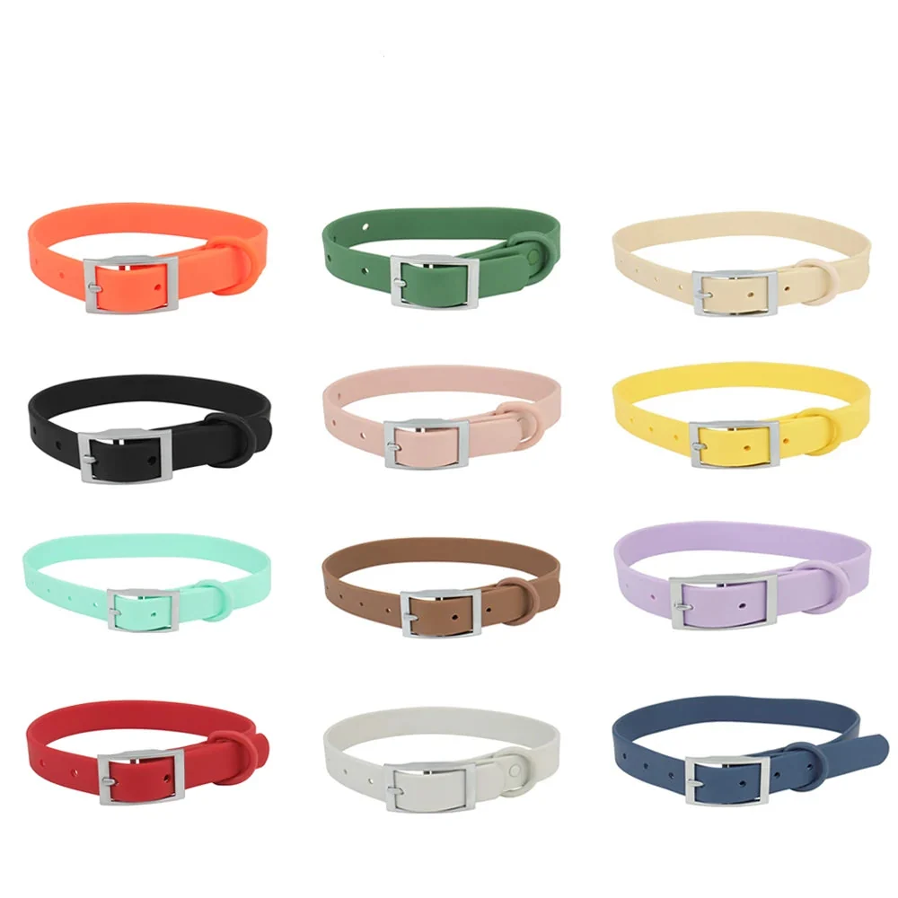 High-Performance Waterproof Adjustable PVC Pet Collar — 12 Colours Recyclable
