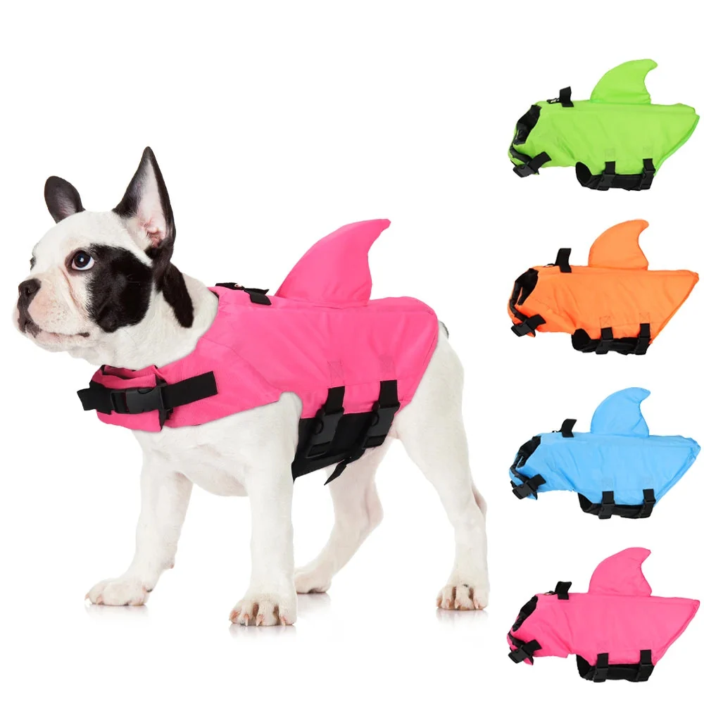 Sophisticated Shark Dog Life Vest Swimming Jacket Superior