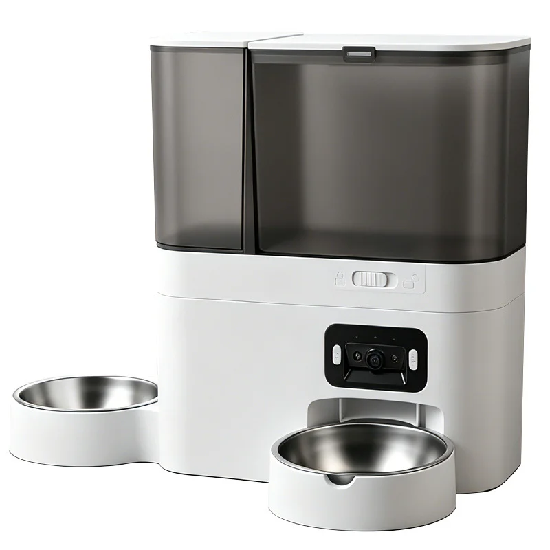 Top-Quality Smart All-in-One Pet Feeder Water Dispenser with HD Camera WiFi App Control Breathable