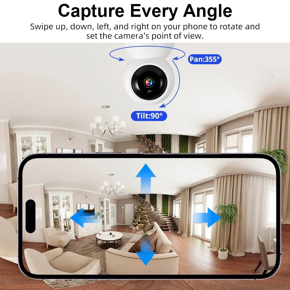 Fine Crafted Smart WiFi Pet Camera with AI Tracking Night Vision Quality