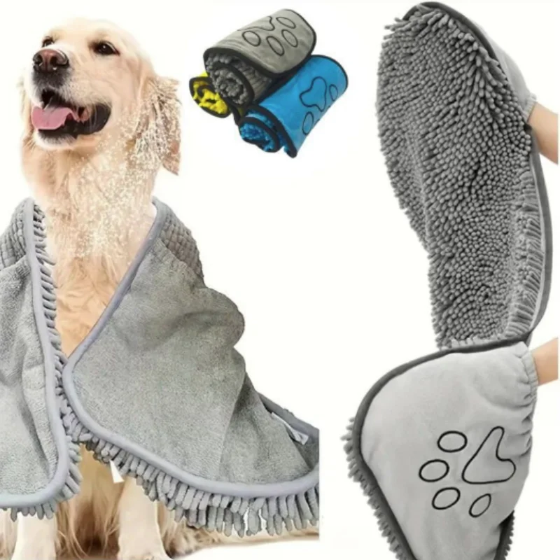 Versatile Quick-Drying Super Absorbent Pet Bath Towel for Dogs Cats Prestigious