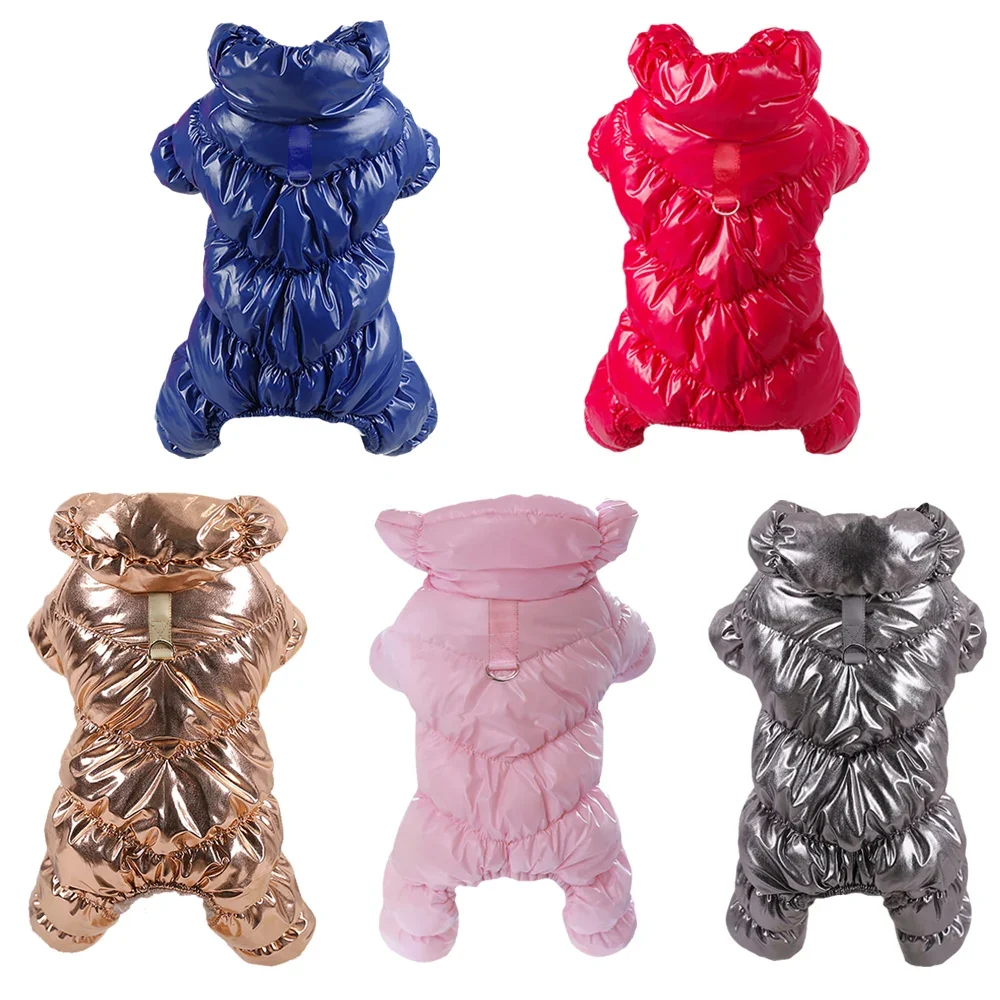 Efficient Waterproof Fleece Dog Jumpsuit with D-Ring for Small Dogs Recyclable