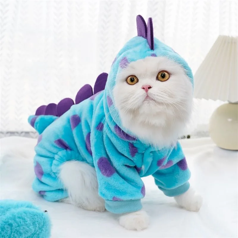 Relaxed Dinosaur Animal Costume Jumpsuit for Small Dogs Cats Exceptional