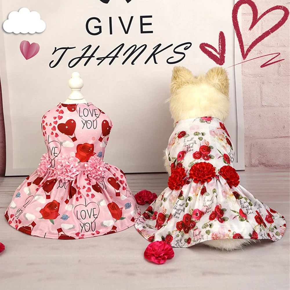 Advanced Bow Knot Princess Dress for Small Dogs Cats Refined