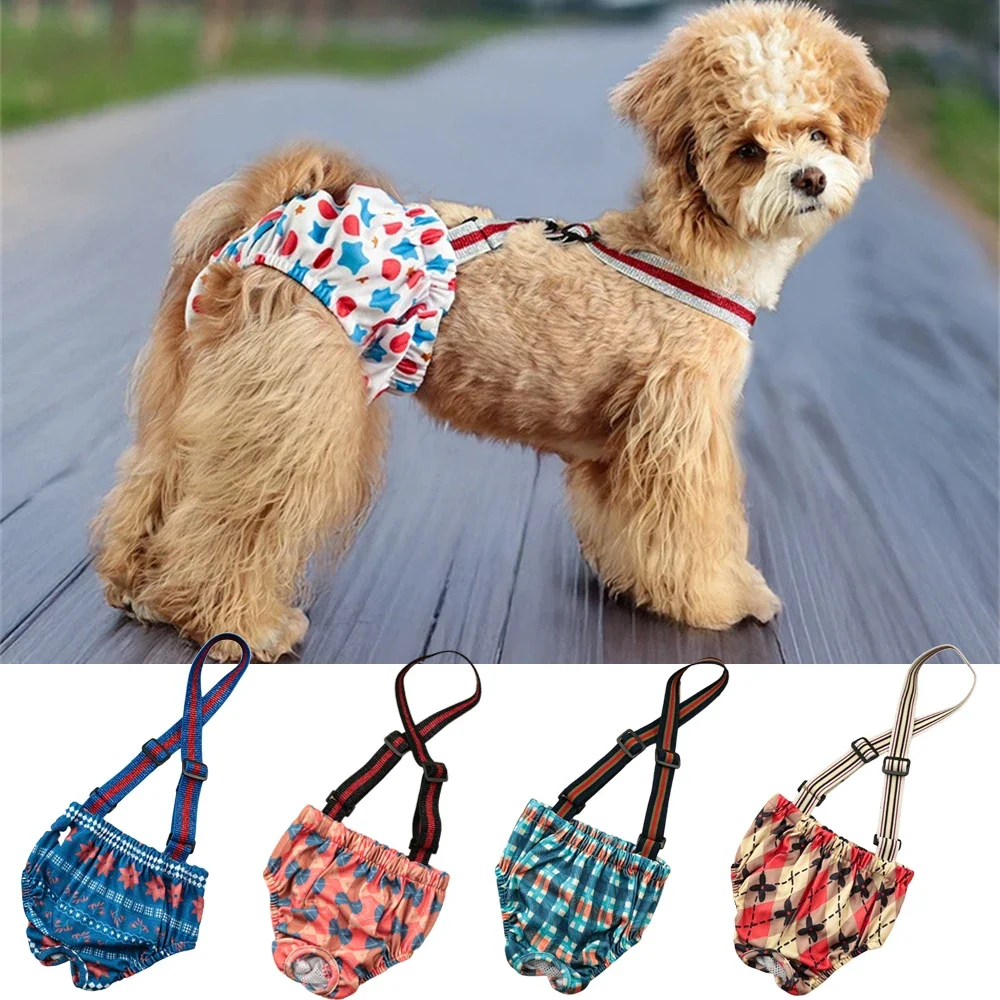 Fast Reusable Washable Dog Sanitary Shorts for Female Dogs Easy-to-Use