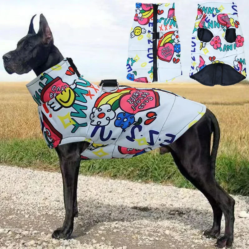 Versatile Waterproof Dog Jacket with Leash Buckle for Small to Large Dogs Minimalist