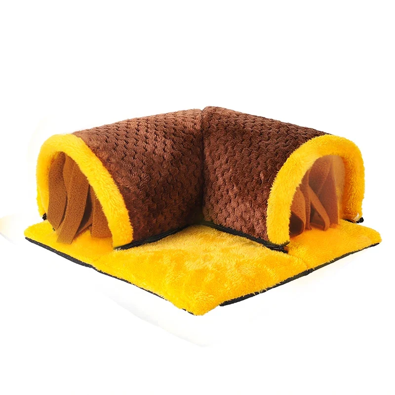 World-Class Soft Fleece Tunnel Bed for Guinea Pigs — Hideout Habitat Sensory Comfort Smooth