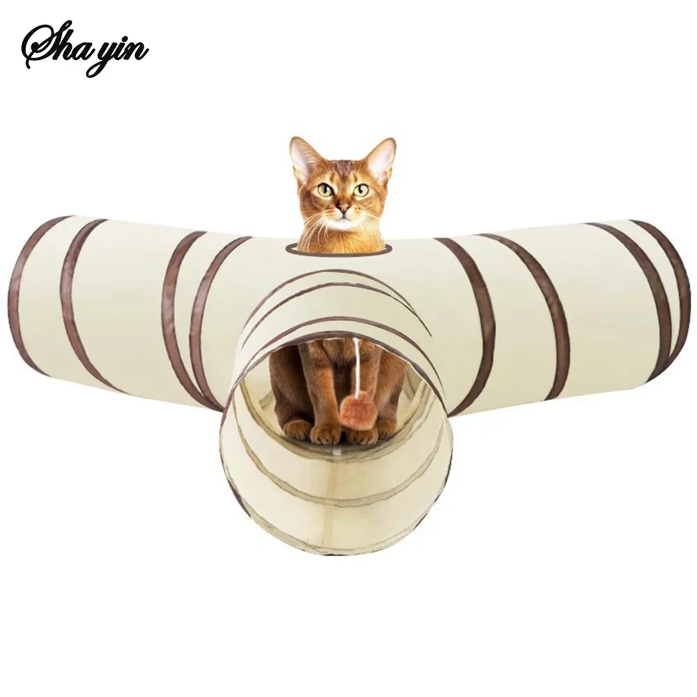 Advanced 1PC Cat Tunnel Collapsible Tube with 1 Play Ball Toys 3 Ways Tunnels for Indoor CatsSPECIFICATIONS High-End