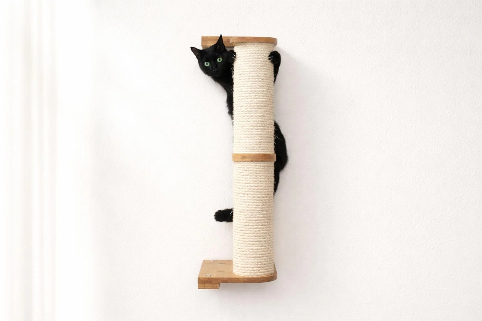 Minimalist Wall Mounted Cat Climbing Pole by Catastrophic Creations Crafted
