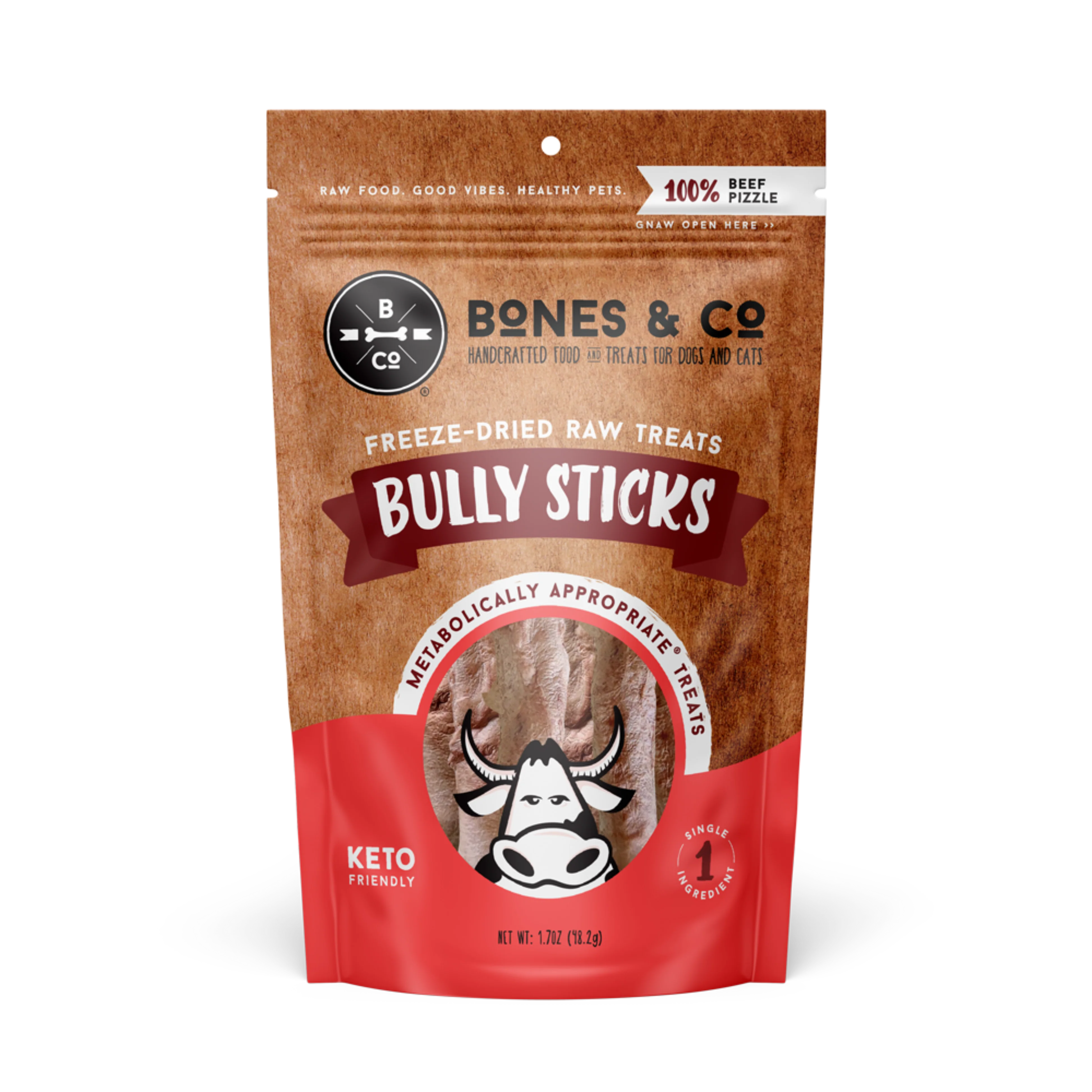Advanced Bones Co. ze Dried Bully Sticks Dog Cat Treats Safe