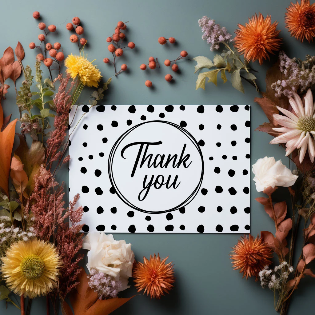 Elegant Thank you card Practical