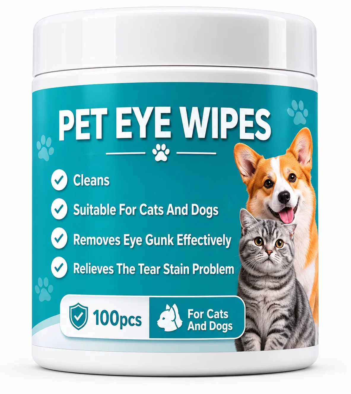 Powerful Pet Eye Wipes – 100 Pack Dependable