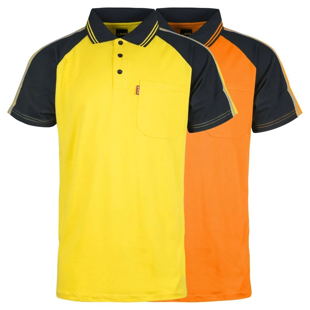 Healthy BAD® COTTON HI-VIS S S POLO SHIRT Consistent