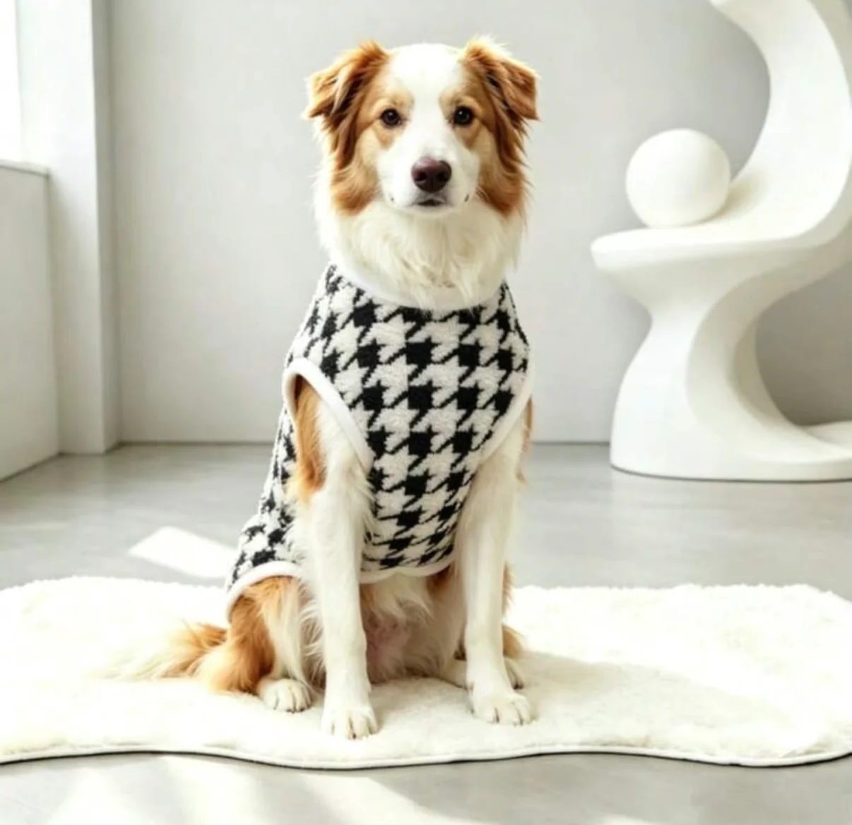 Sophisticated 🐾 Plush Dog Vest Original Design