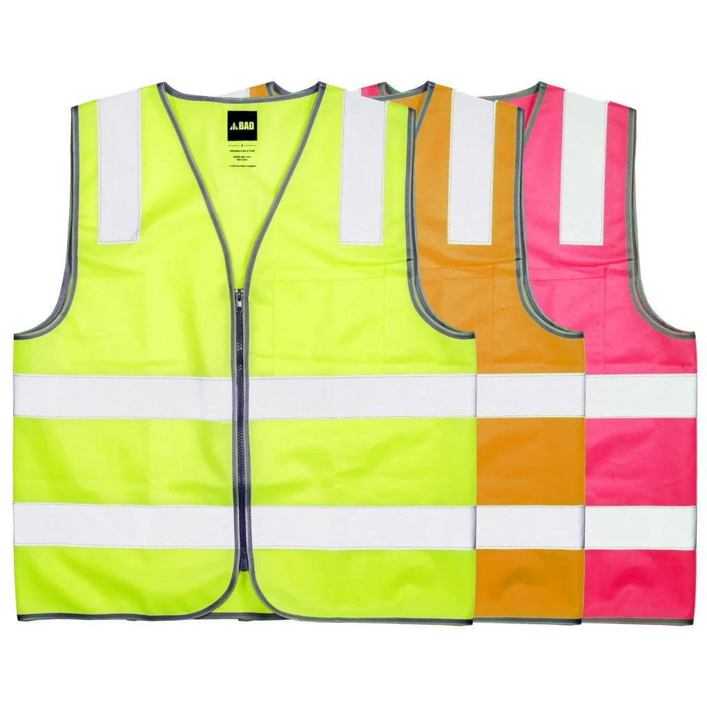 Top-Quality BAD® HI-VIS DAY NIGHT ZIP SAFETY VEST Premium
