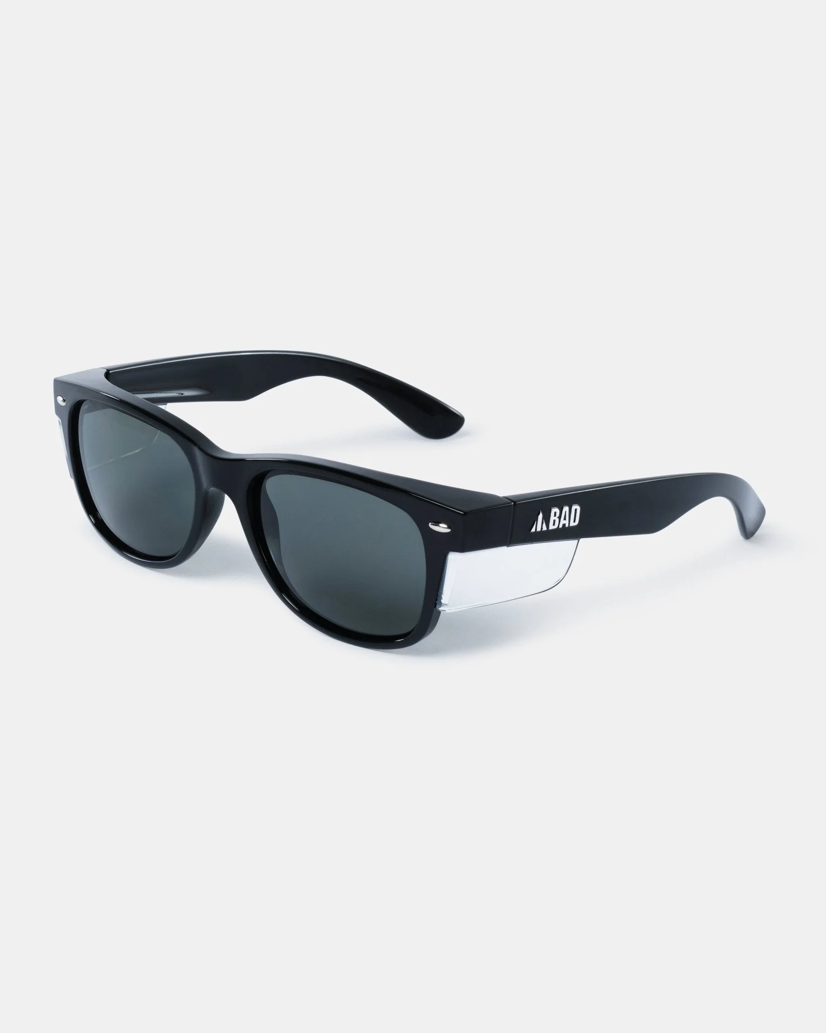 Relaxed BAD LUCID™ POLARISED SAFETY SUNGLASSES BLACK BLACK Verified