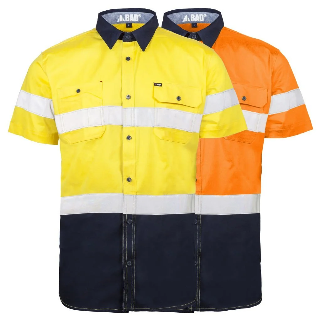 Trusted STRETCH S S HI-VIS SHIRT WITH REFLECTIVE TAPE Eco-Friendly