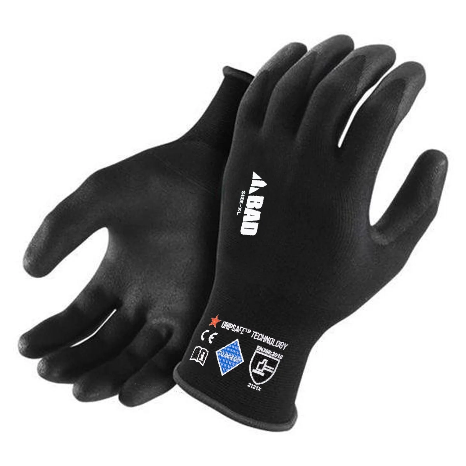 Effective BAD STEALTH™ NITRILE GRIPSAFE WORK GLOVES Durable