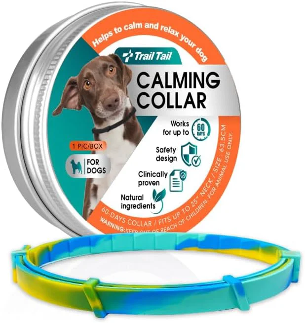 Fashionable Calming Collar for Dogs – Fast-Acting Lasts 60 Days Choke- Design Pheromone-Infused for Anxiety Stress Relief – Dog Pheromone Collar for Small Medium Large Dogs Aurora 1 Pack About ThisOverview Convenient