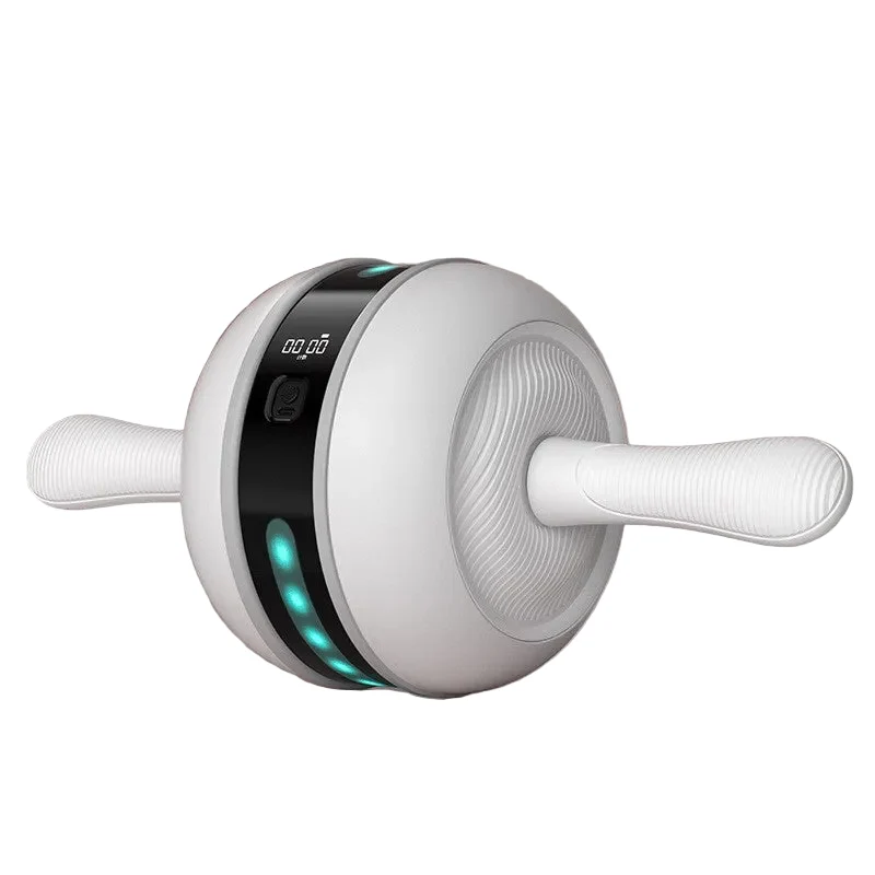 High-Quality Silent Sports Intelligent Abdominal Wheel With Smart Repetition Counter And LED Lights For Quiet Home Core Workout Elegant