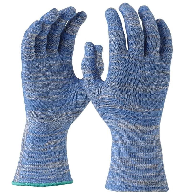 Traditional MICROFRESH Cut Resistant Liner Gloves Category II Food Grade Blue Optimized