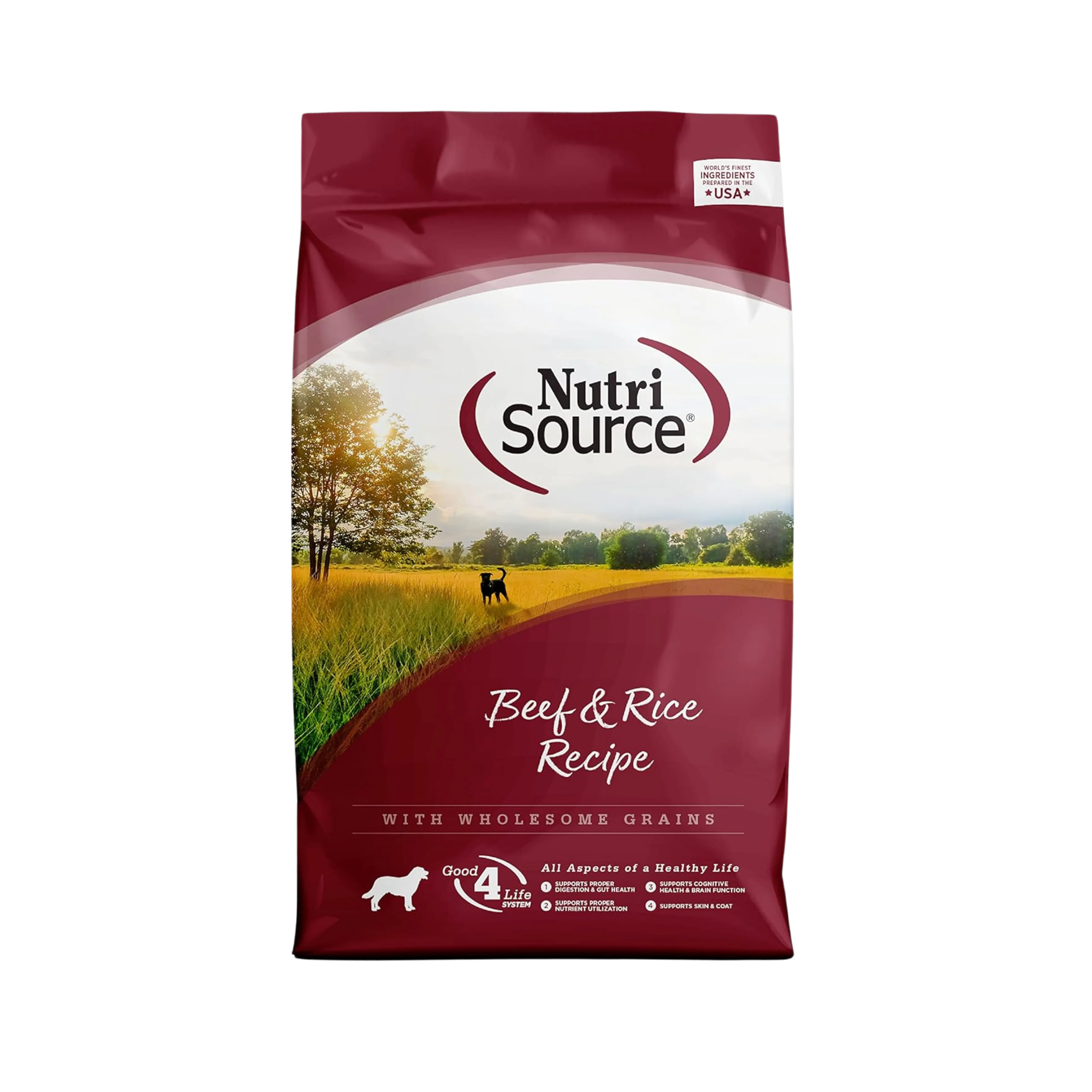 Classic NutriSource Beef Rice Recipe Dry Dog Food Comfortable