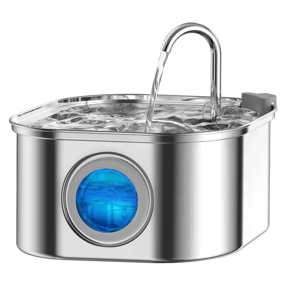 Casual 3.2L Stainless Steel Pet Water Feeder Auto Cat Fountain Smart Dog Wate Certified