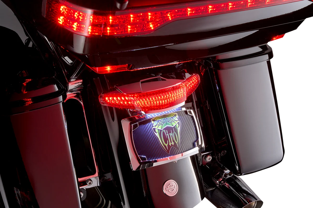 Selected Ciro Taillight License Plate Mount - Smoke Lens - Chrome 40453 Reliable
